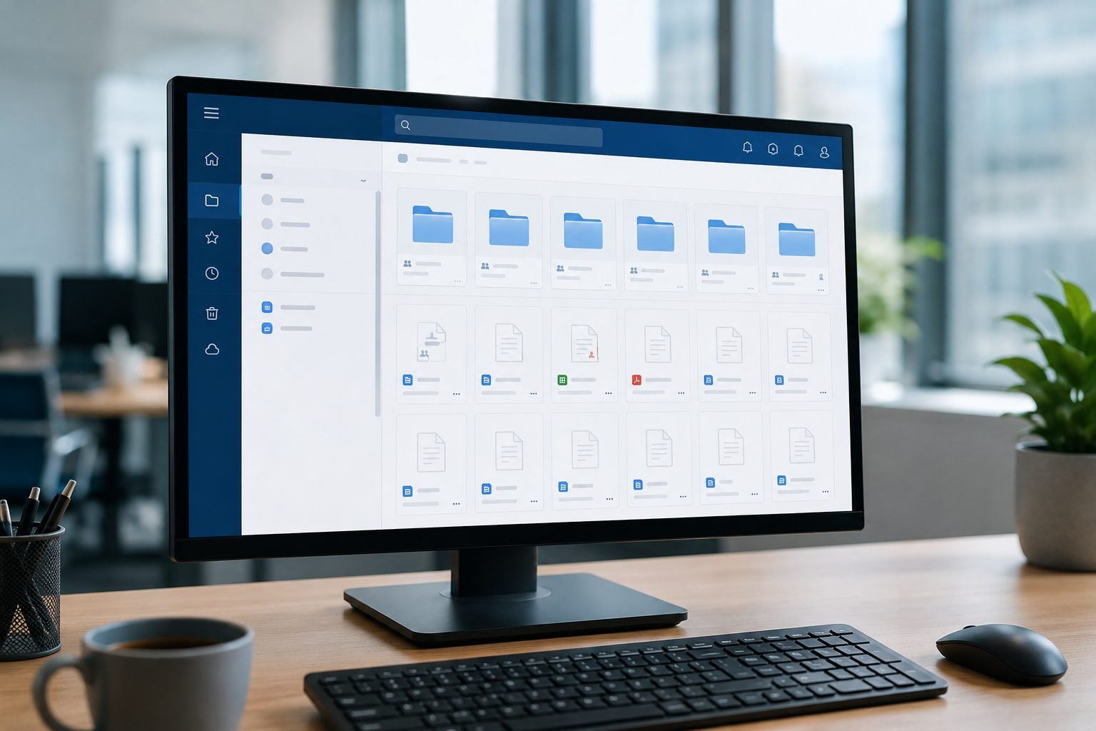 Interface de gestion électronique de documents Qalitel doc
